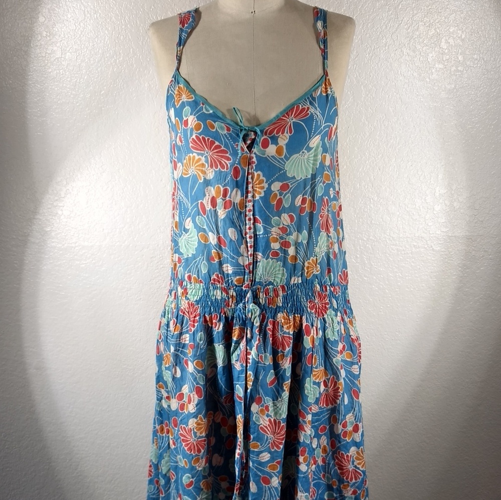 Johnny Was Yellowfield 8 Tie Moonbeam Garden Dress XS NWOT